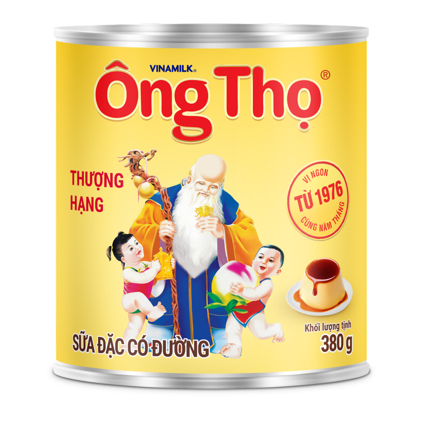 Sữa đặc có đường Ông Thọ trắng - Hộp 380g