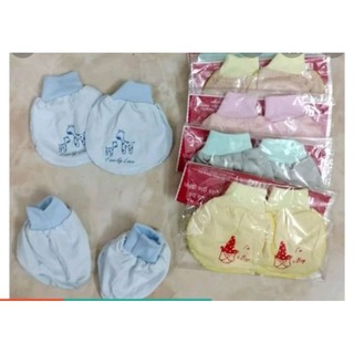 Set bao tay chân thun lạnh bé sơ sinh