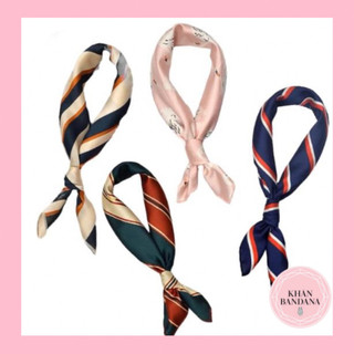 Khăn turban mini vải satin đa năng size 50x50cm