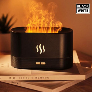 Máy xông tinh dầu phòng ngủ - phun sương tạo ẩm ngọn lửa flame 180 ml dq 701