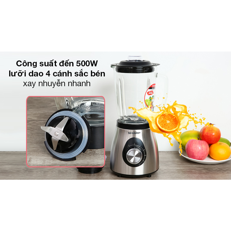 Máy xay sinh tố đa năng Sharp EM-S155PV-WH // EM-S155GV-ST