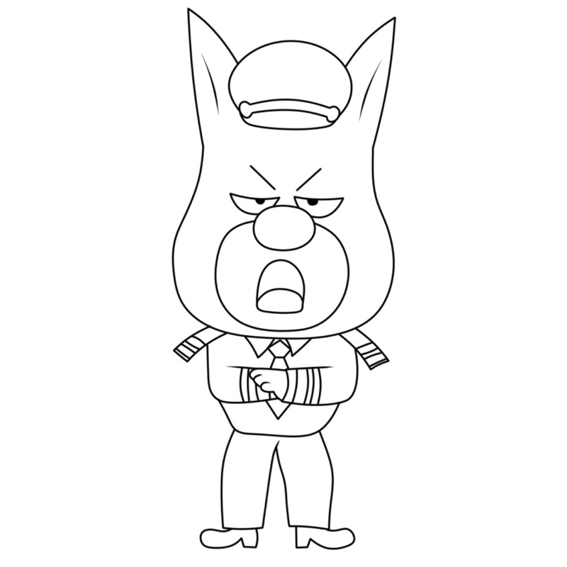 Cảnh sát Labrador - Set 10 Tờ Tranh Tô Màu Kích Thước A4 A5 Dành Cho Màu Sáp, Màu Chì - TRANH TÔ MÀU COLOR LAND