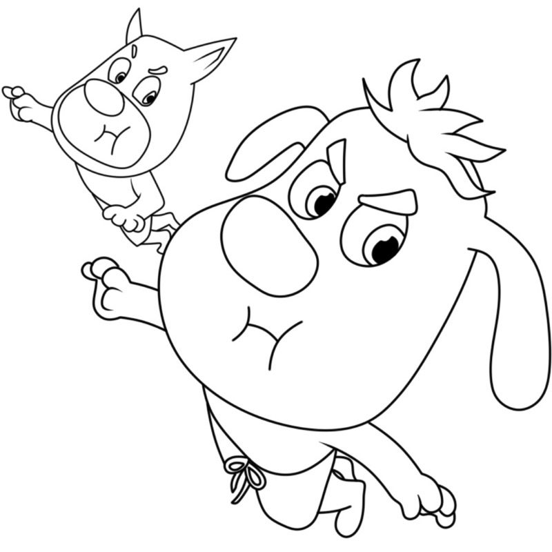 Cảnh sát Labrador - Set 10 Tờ Tranh Tô Màu Kích Thước A4 A5 Dành Cho Màu Sáp, Màu Chì - TRANH TÔ MÀU COLOR LAND