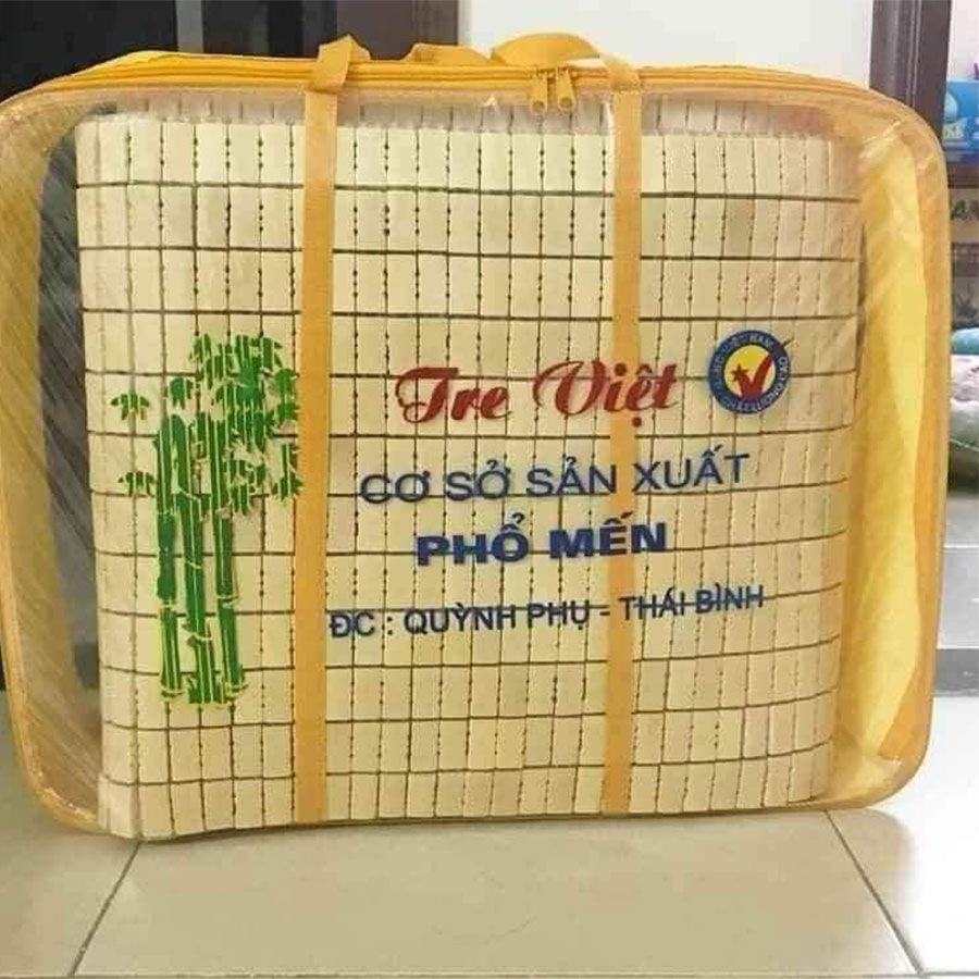 Chiếu Tre Việt Phổ Mến Thái Bình 100% made in Việt Nam đan thủ công chắc chắn