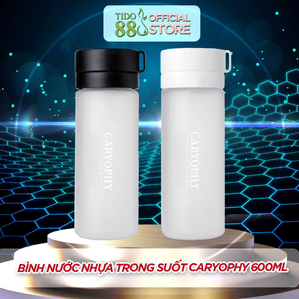 Bình Nước Nhựa Trong Suốt Caryophy 600ml