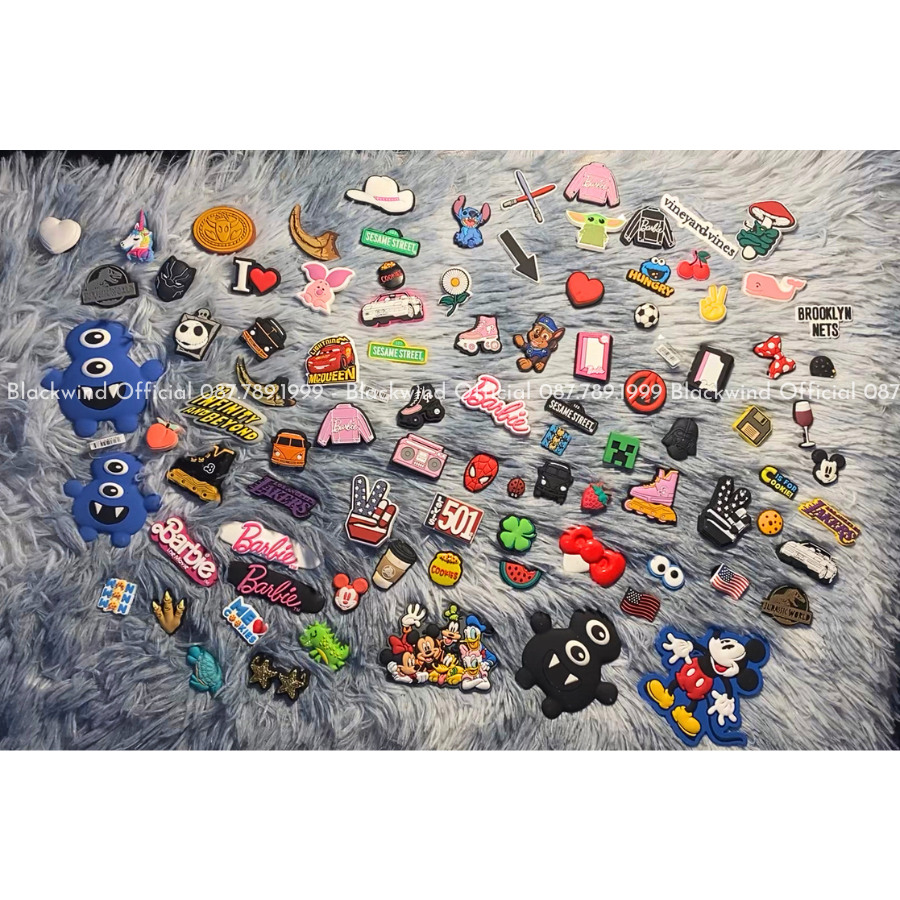 Nút Sticker , Jibbitz Gắn Dép Crocs Ngẫu Nhiên