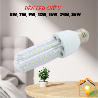 Bóng đèn led chữ u 5w, 7w, 9w, 12w, 16w, 24w, 36w