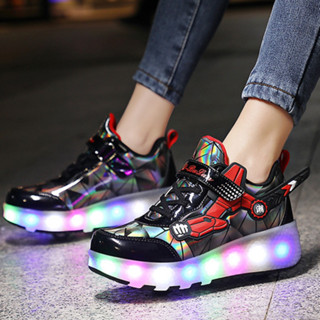 Giày trượt bánh gót 2 bánh cho trẻ em và nữ có đèn LED sạc pin 1689 2166