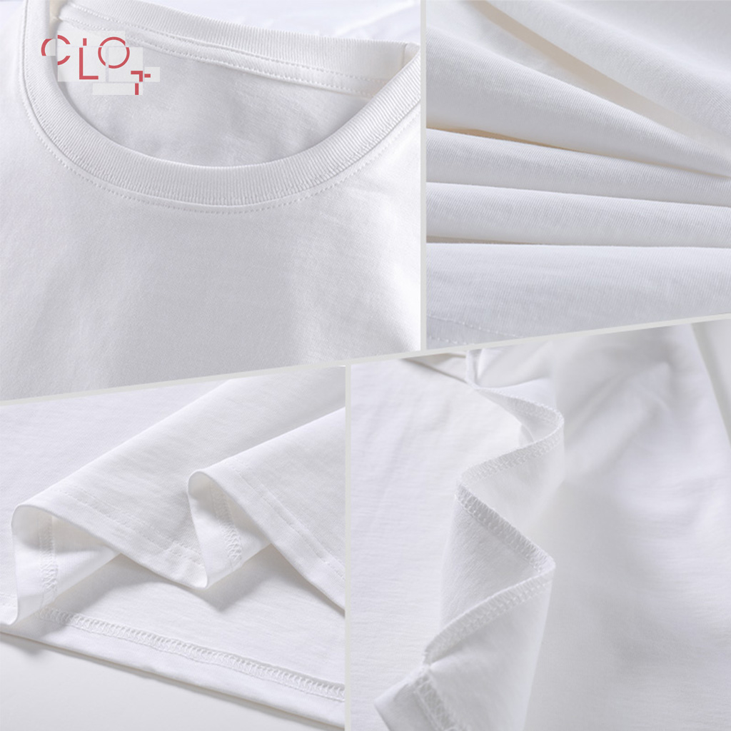 CLOT local brand Áo phông nữ trắng Luckly Cat thời trang nữ vintage bigsize tee unisex 100%Cotton