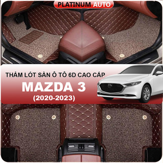 Thảm lót sàn ô tô 6D Mazda 3 (2020-2024) - Da PU cao cấp, Không mùi, Giảm 20% tiếng ồn