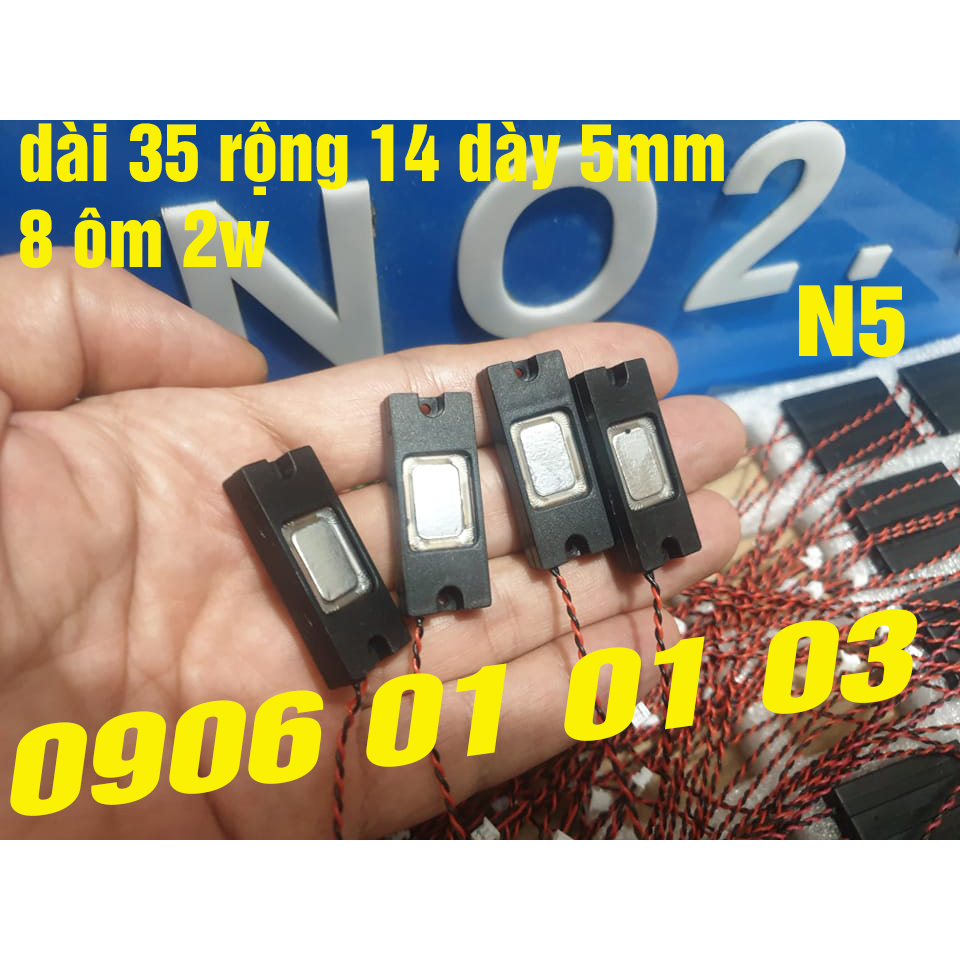Loa độ N5, loa độ laptop, Loa độ điện tử hình chữ nhật DÀI 35 RỘNG 14 DÀY 4MM, ÂM THANH SIÊU HAY