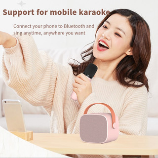 Sẵn bộ mic và loa karaoke bluetooth Divoom model little witch 2 - bộ đôi Divoom Bluetooth fairy kara KTV - Một Chút Xinh