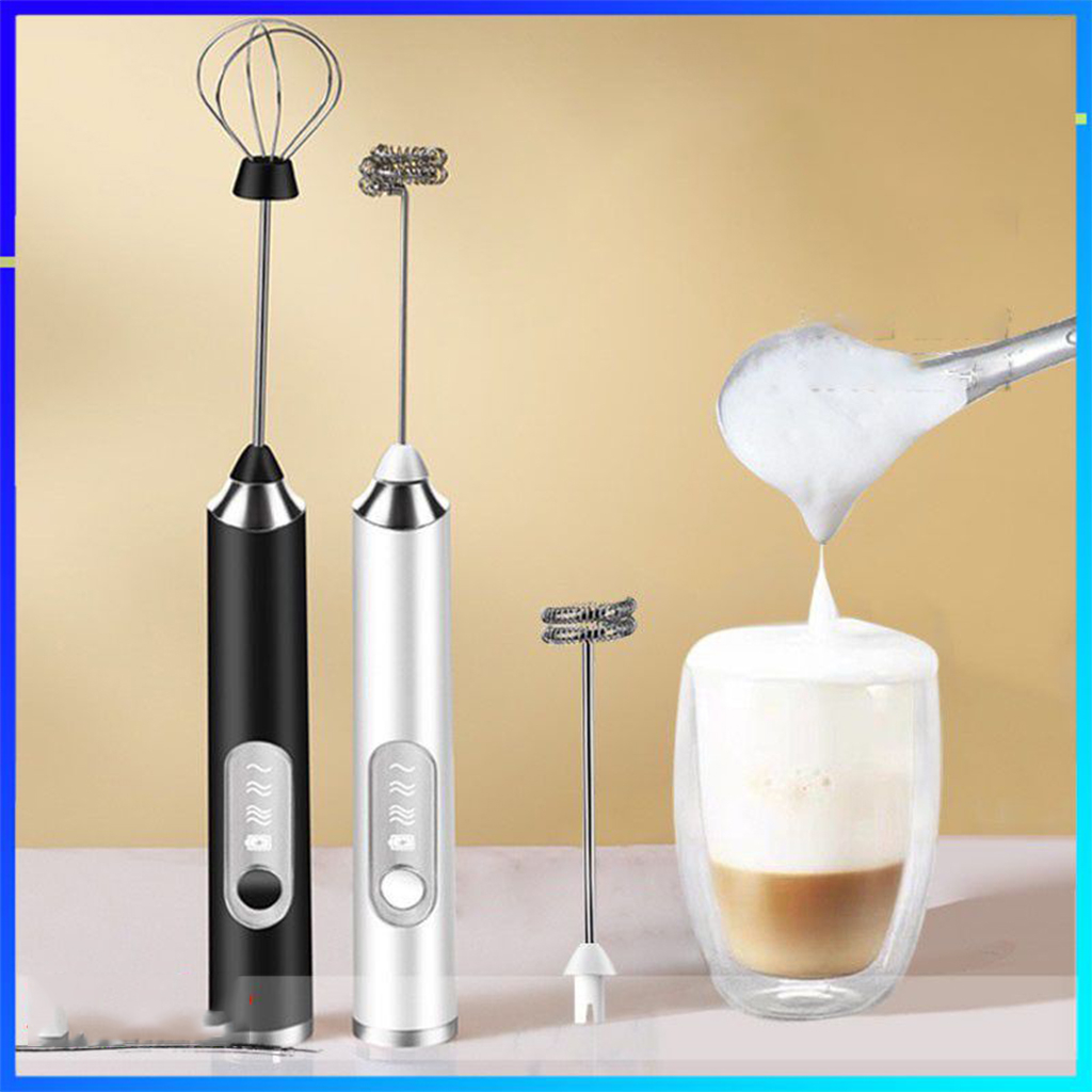 Máy đánh trứng, que tạo bọt cafe mini cầm tay không giây chính hãng sokany 3 cấp độ-invester