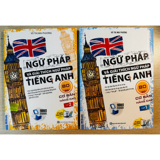 Sách - Combo Ngữ pháp và giải thích Ngữ pháp Tiếng Anh cơ bản và nâng cao 80/20