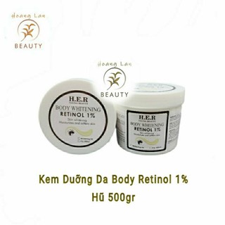 Kem body dưỡng trắng her retinol 1% - hũ 500gr