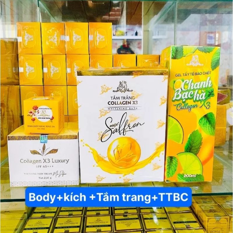 COMBO 4 MÓN   DƯỠNG TRẮNG DA BODY ĐÔNG ANH_ NGUYỄN HUỲNH NHƯ