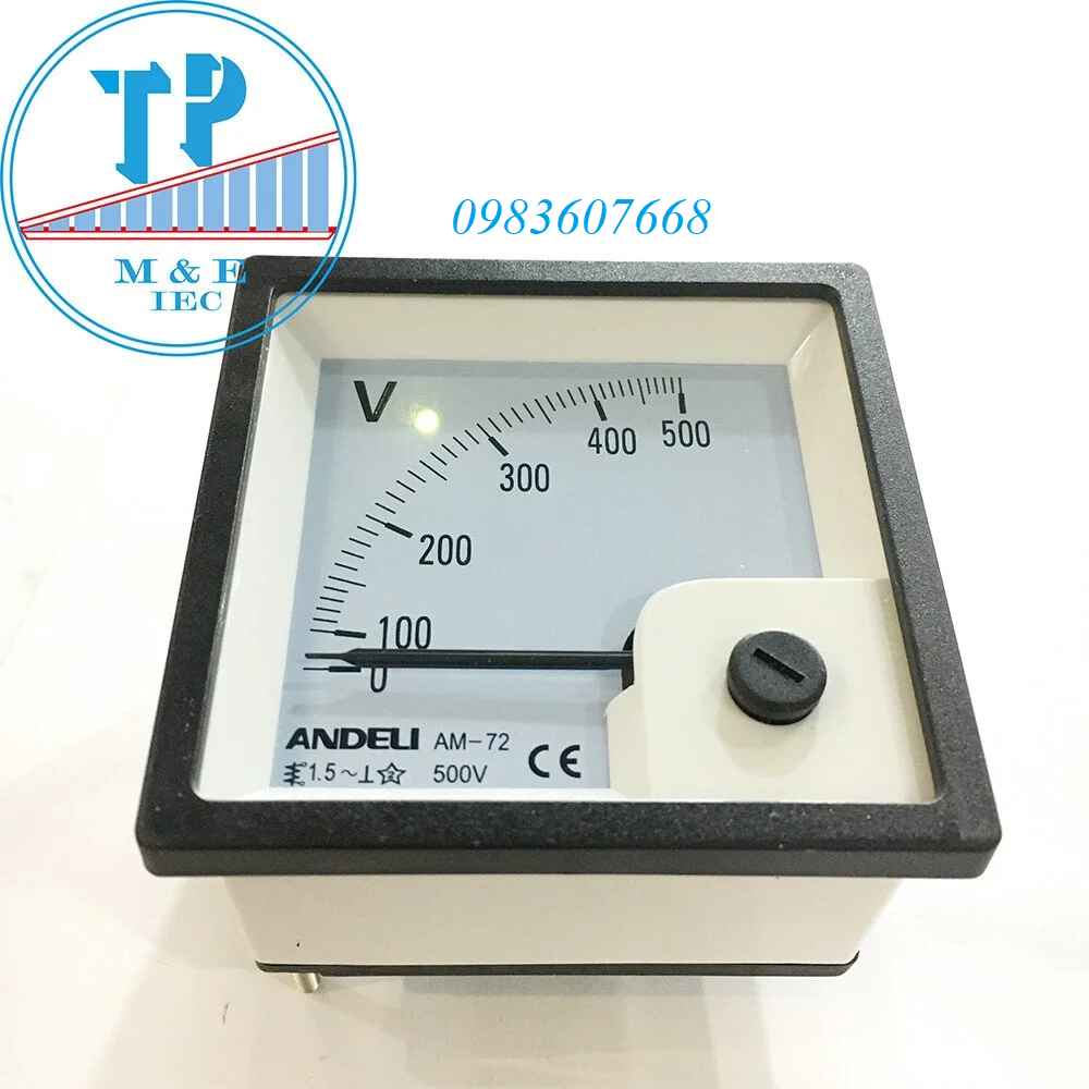 Đồng hồ Vôn 500VAC - Voltage meter- Hàng nhập khẩu và bảo hành chính hãng