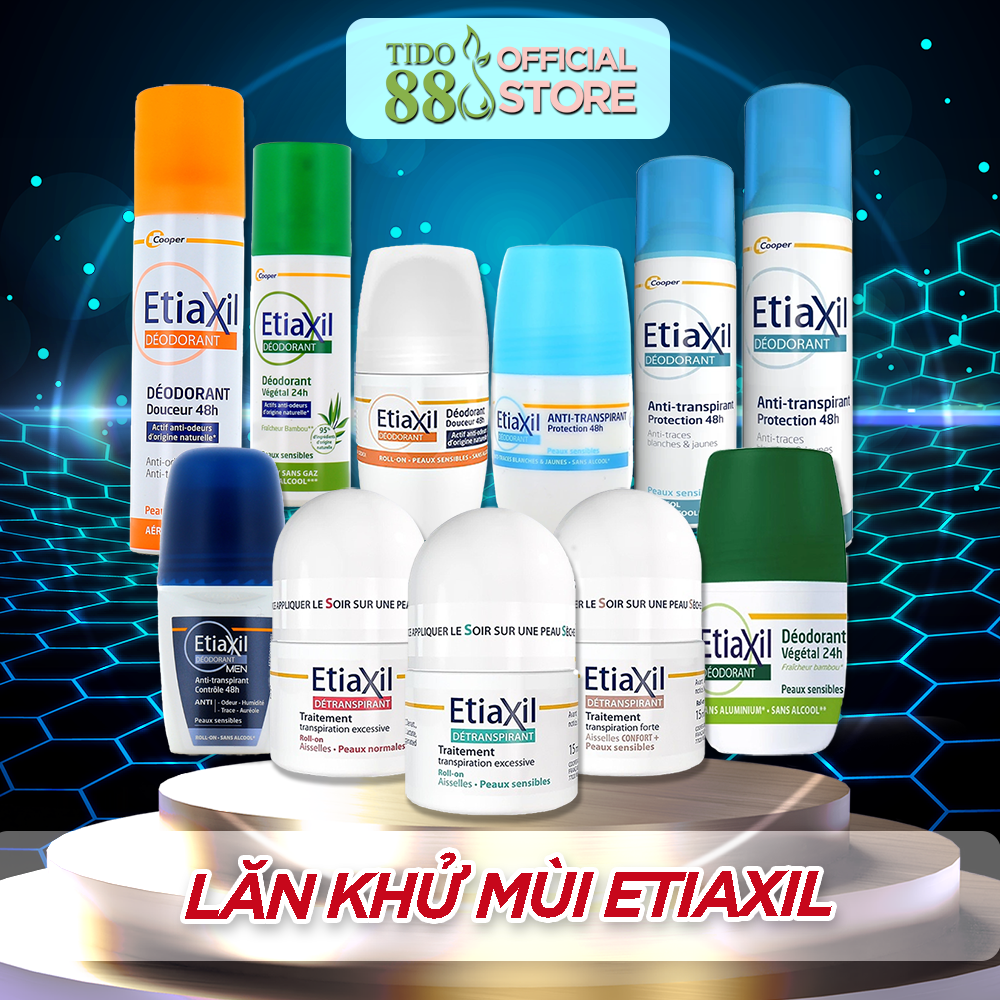 Lăn khử mùi Etiaxil giảm mùi hôi nách chính hãng Pháp 15ml chính hãng NCC Tido88
