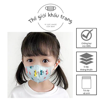 Khẩu trang Thịnh Phát 5D cho bé 4-10 tuổi