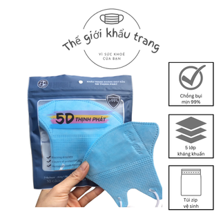 Khẩu Trang Y Tế 5D người lớn Thịnh Phát