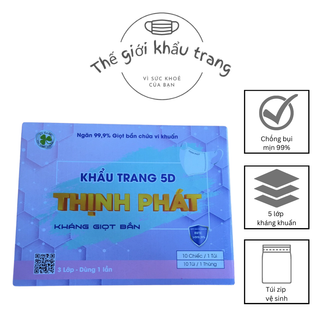 Khẩu Trang Y Tế 5D người lớn Thịnh Phát