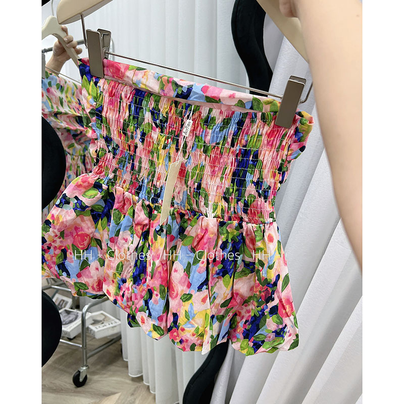 Áo Kiểu, Áo Quây Hoa Cúp Ngực Chân Xòe Hàng Quảng Châu AP089 - Lolla Fashion