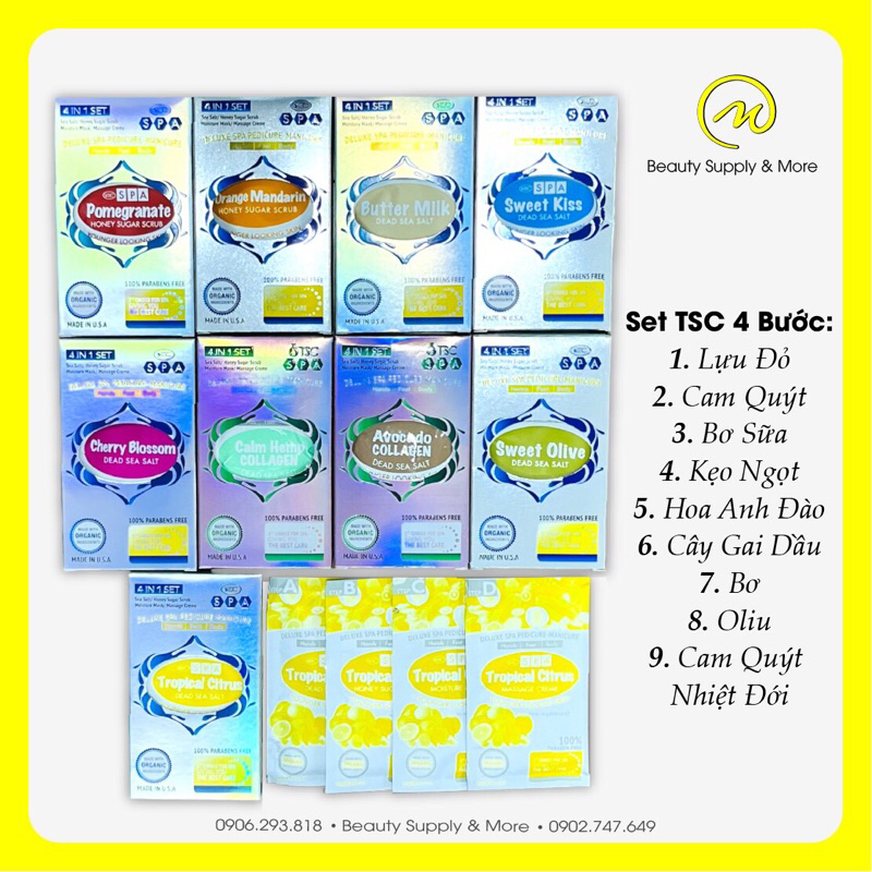 Set Chà Gót 4 Step Codi/NBC/TSC/Demer- Set Chà Gót 4 bước SPA - Chuẩn Mỹ