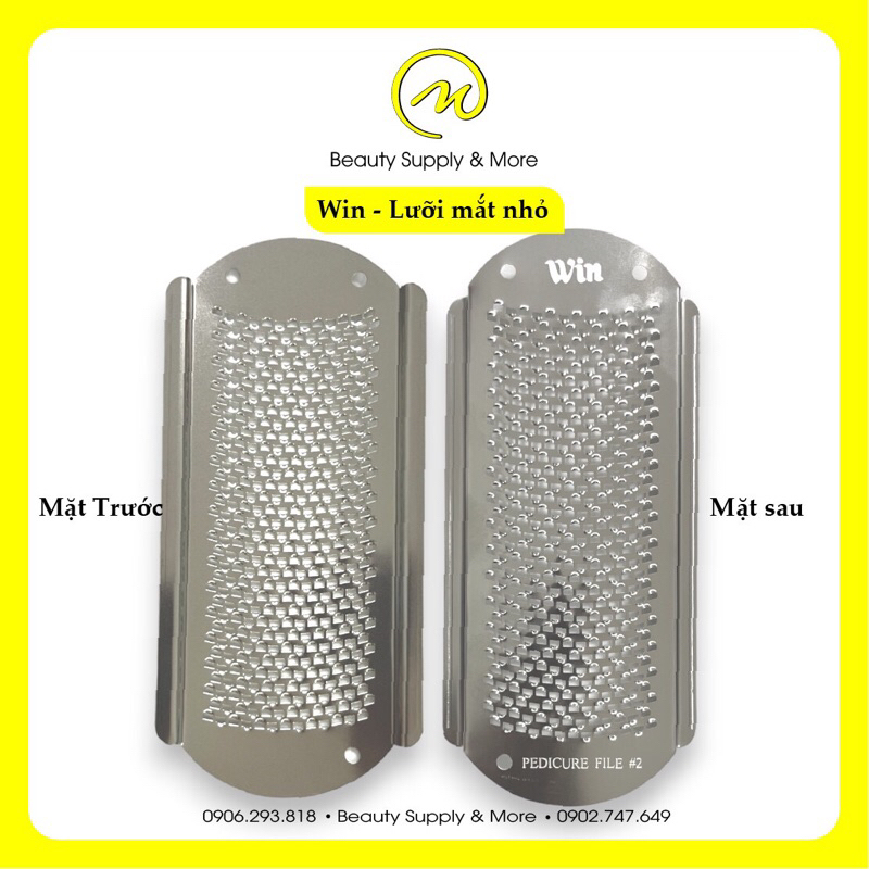 Cây Chà Gót Chân Inox Win/Sunny Mỹ lâu mòn không rỉ sét.