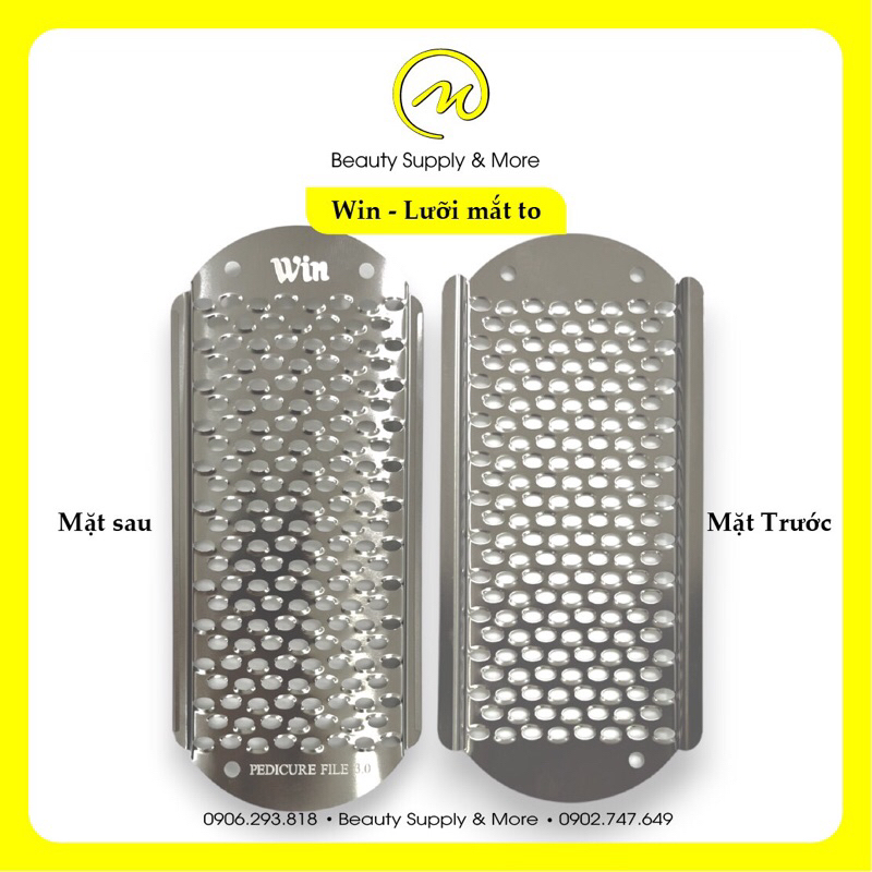 Cây Chà Gót Chân Inox Win/Sunny Mỹ lâu mòn không rỉ sét.