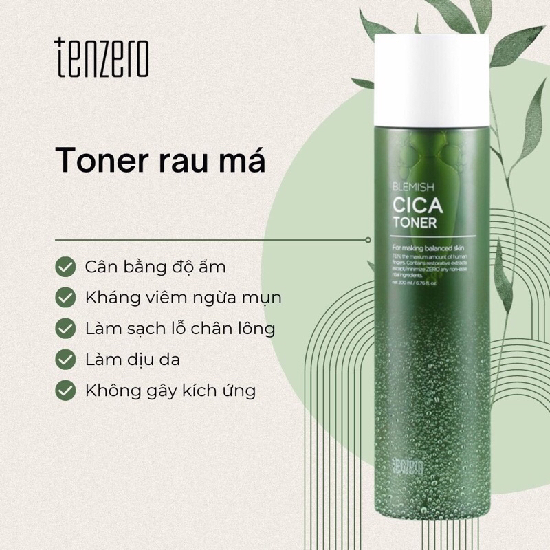 Toner Rau Má Tenzero Blemish Cica