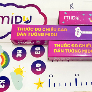Thước đo chiều cao decal dán tường Midu