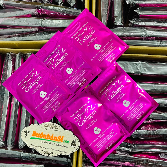 Mặt Nạ Aishodo Grace White Collagen Face Mask  Nhật Bản
