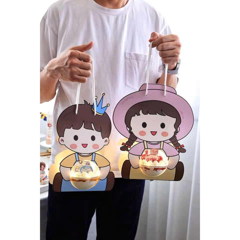 5 Set Hộp Giấy Hình Em Bé