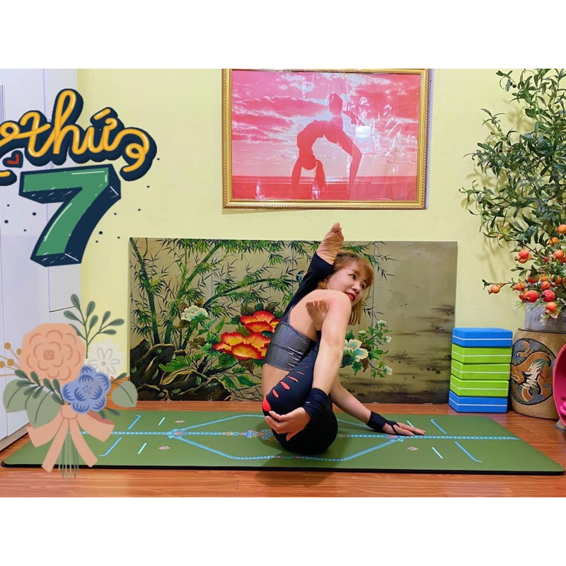 Quần tập legging rách phối màu siêu chất hiệu Yborn