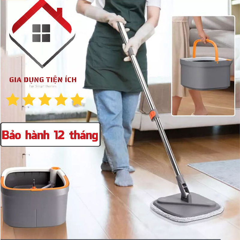 Cây lau nhà, Cây lau nhà tách nước bẩn BT600 Cao cấp - thiết kế sang trọng, chắc chắn