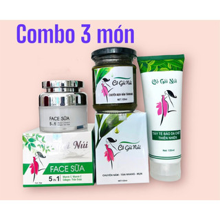 Combo kem face sữa+mặt nạ