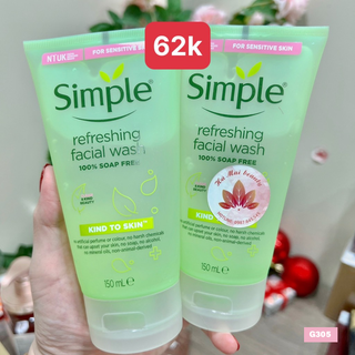 Sữa rửa mặt Simple sịn
