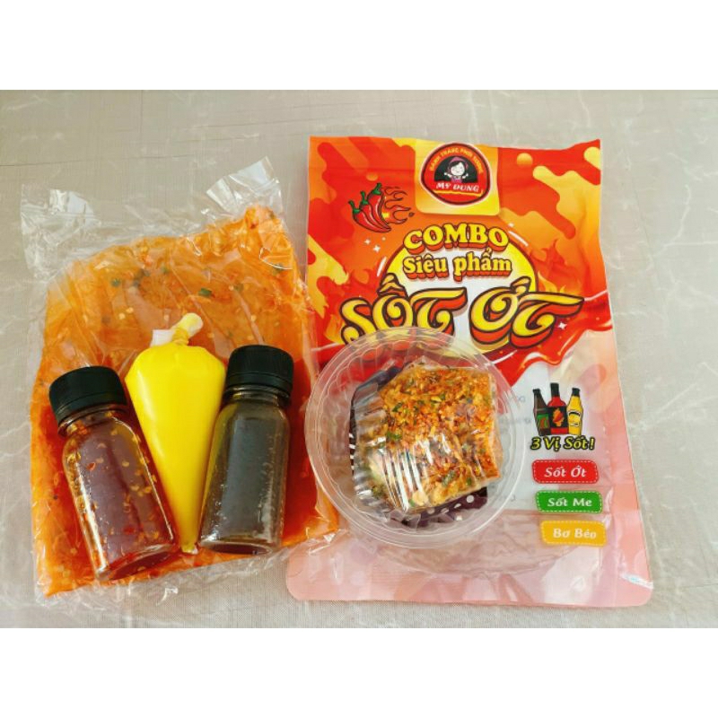 Bánh tráng sốt 3 vị
