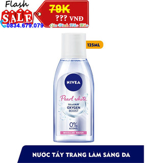 Nước Tẩy Trang Nivea Dưỡng Sáng Da 125ml Pearl White Micellar Water