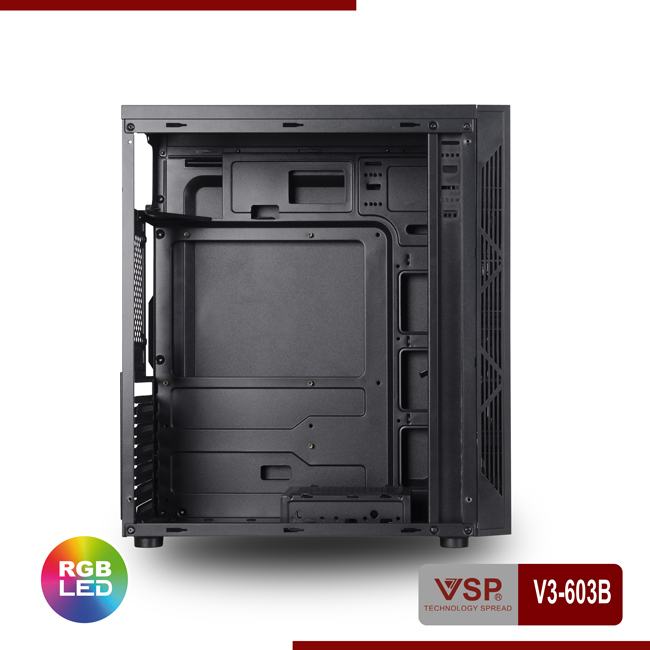 Vỏ Máy Tính | Case VSP V3-603 Có Sẵn Led Rgb . - Hàng Chính Hãng