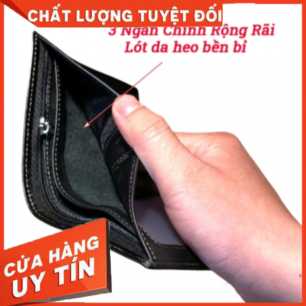 Ví nam da bò bóp da nam bảo hành 12 tháng kèm hộp đựng kiểu dáng trẻ trung sang trọng lịch lãm
