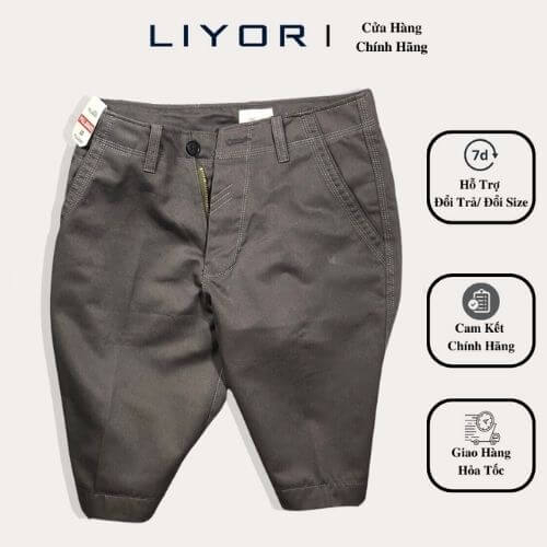 Quần short kaki nam trơn năng động - Liyor - QKK003