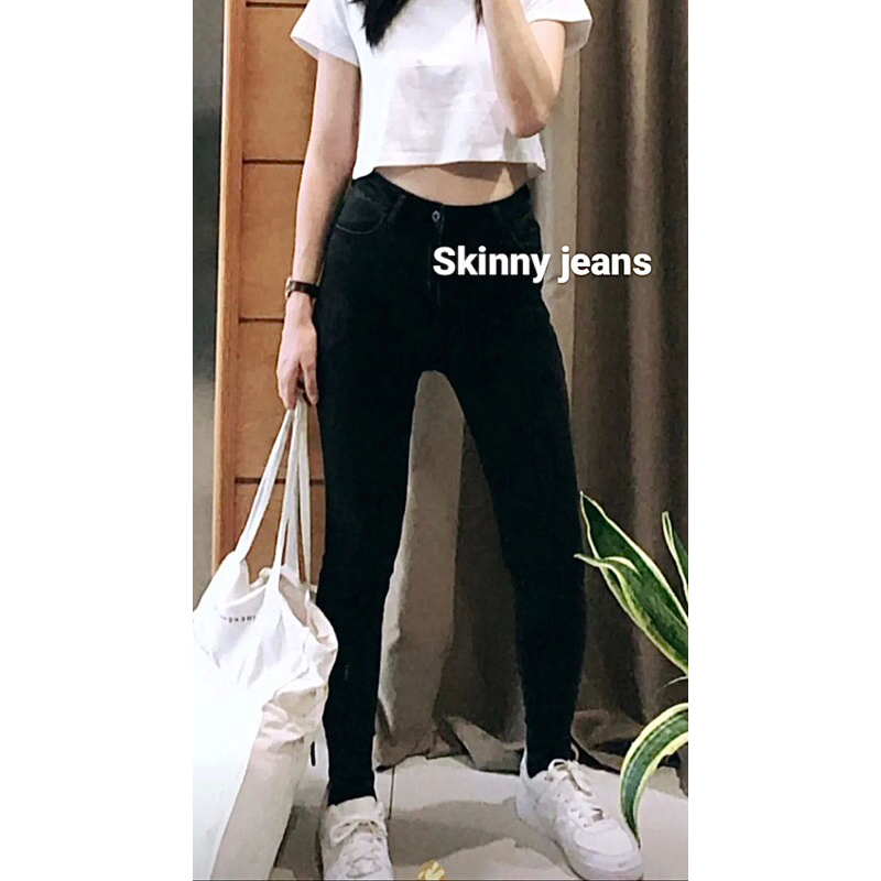 QUẦN JEANS SKINNY - ĐEN