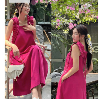 [Hàng loại 1]Đầm Bầu Váy Bầu cao cấp dáng Xuông Chất Lụa Hàn Mềm, siêu mát Thấm Mồ Hôi