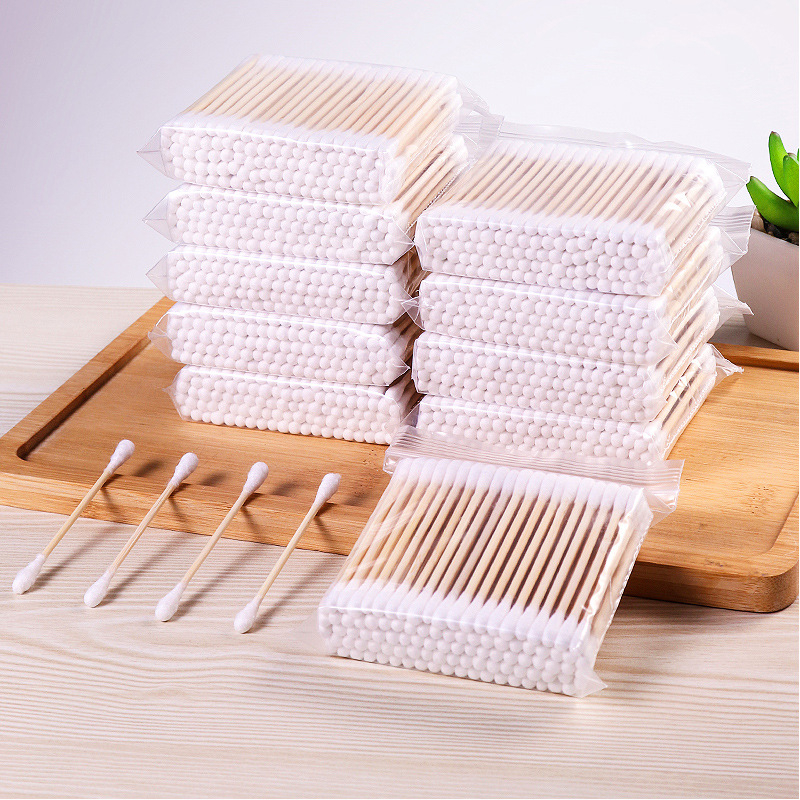 Tăm bông 100 que thân gỗ ngoáy tai ,nặn mụn .. tiện ích  88383 KHO SỈ GIÁ GỐC 88