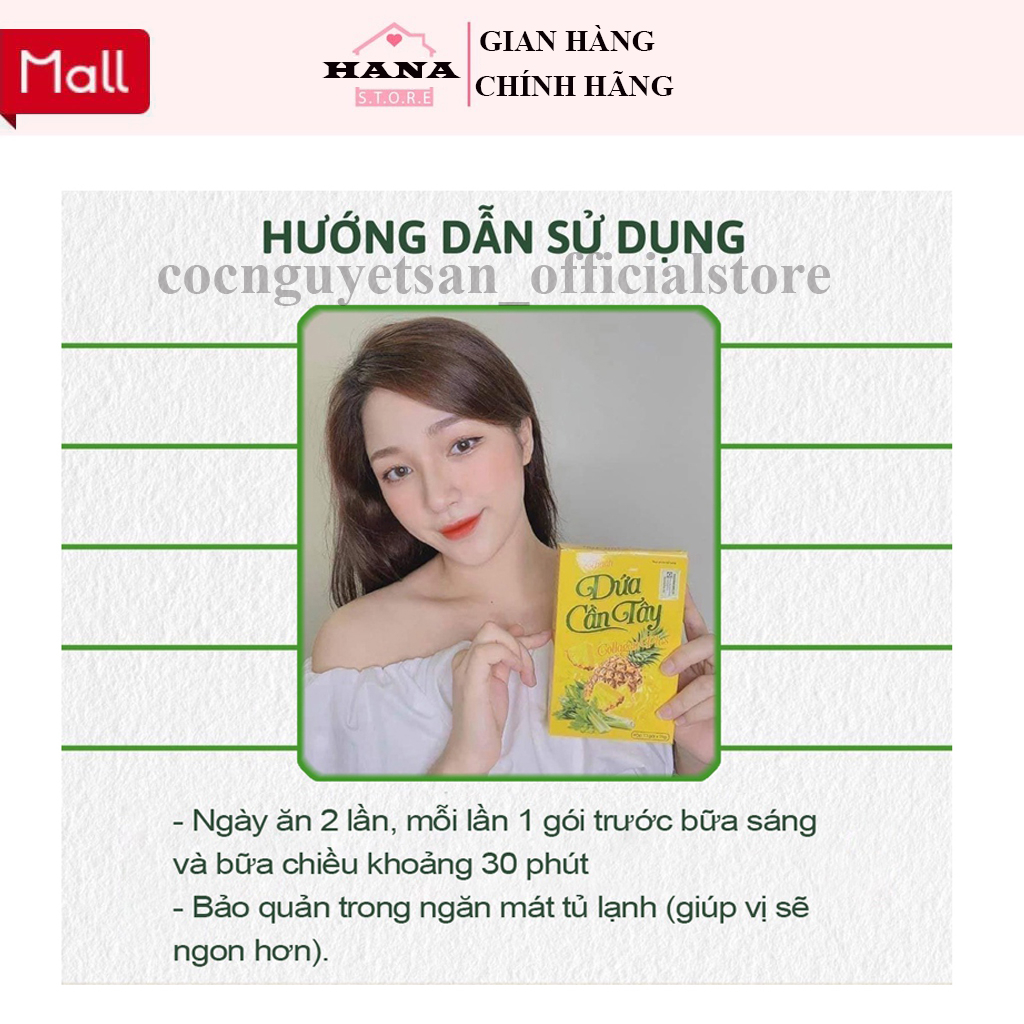 Thạch Dứa Cần Tây collagen Giảm Cân nhanh hiệu quả cấp tốc an toàn không