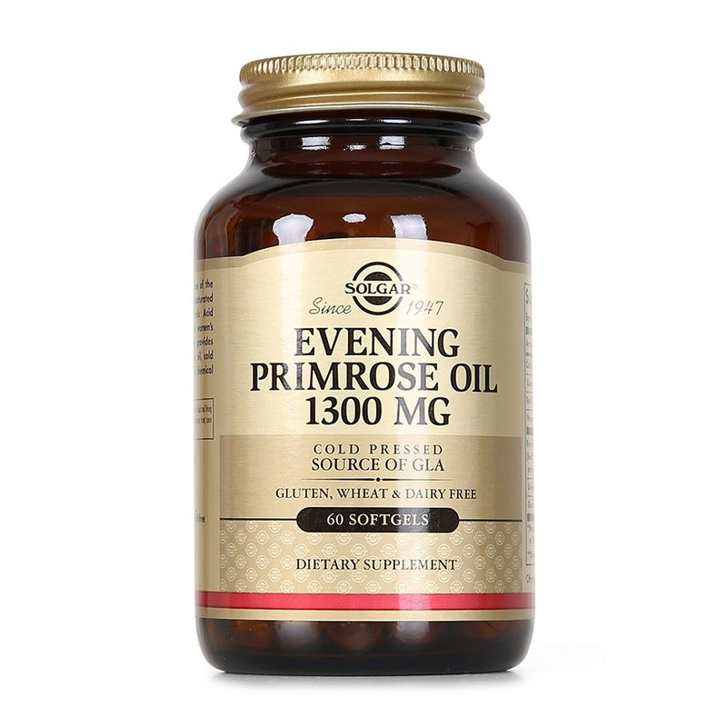 Viên Uống Evening Primrose Oil 1300mg Solgar - Tinh Dầu Hoa Anh Thảo Cân Bằng Nội Tiết Tố Nữ [Lọ 60 viên]