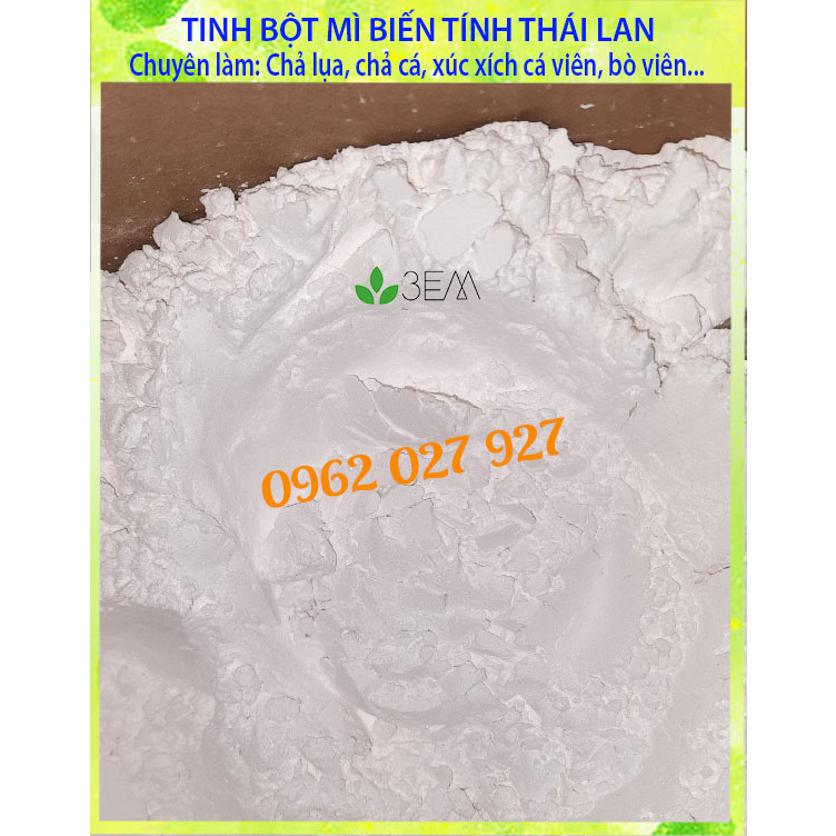 1Kg Tinh bột biến tính Thái Lan - Dùng cho xúc xích, giò chả, cá viên, bò viên - SỈ GIÁ TỔT