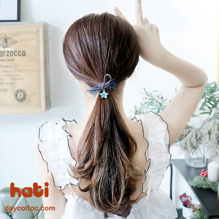 Set 3 Dây Cột Tóc Nhỏ Trơn Nhiều Màu