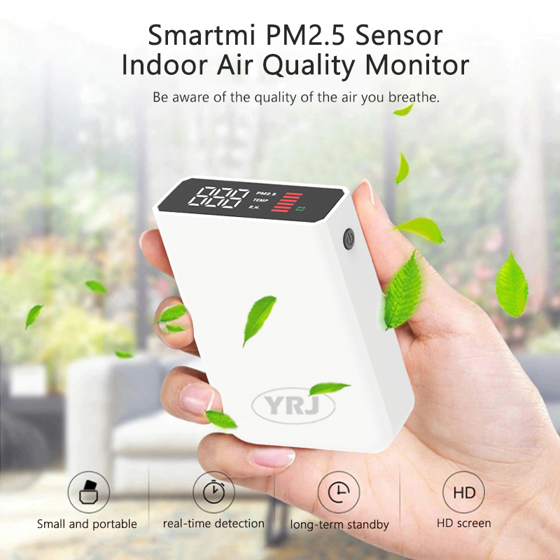 Sẵn sàng cung cấp máy dò PM2 5, máy đo bụi, máy dò PM2.5, đèn LED trắng, SmartMi, PM2 5 SmartMi PM 2.5